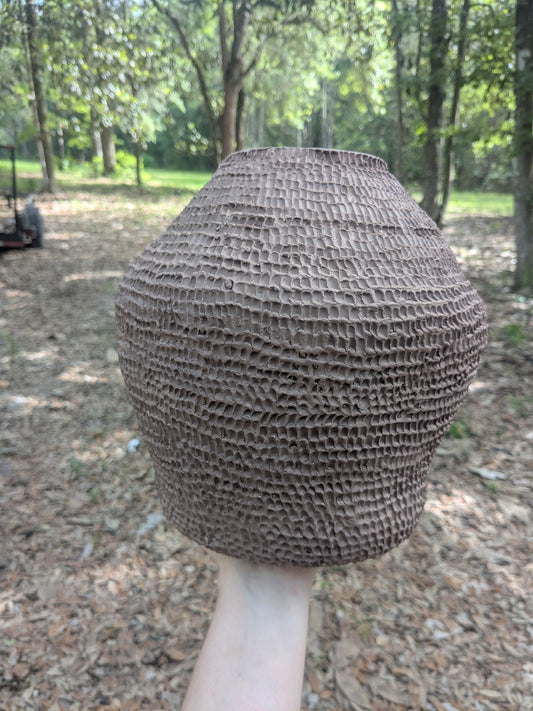 Hand-carved mega-vase