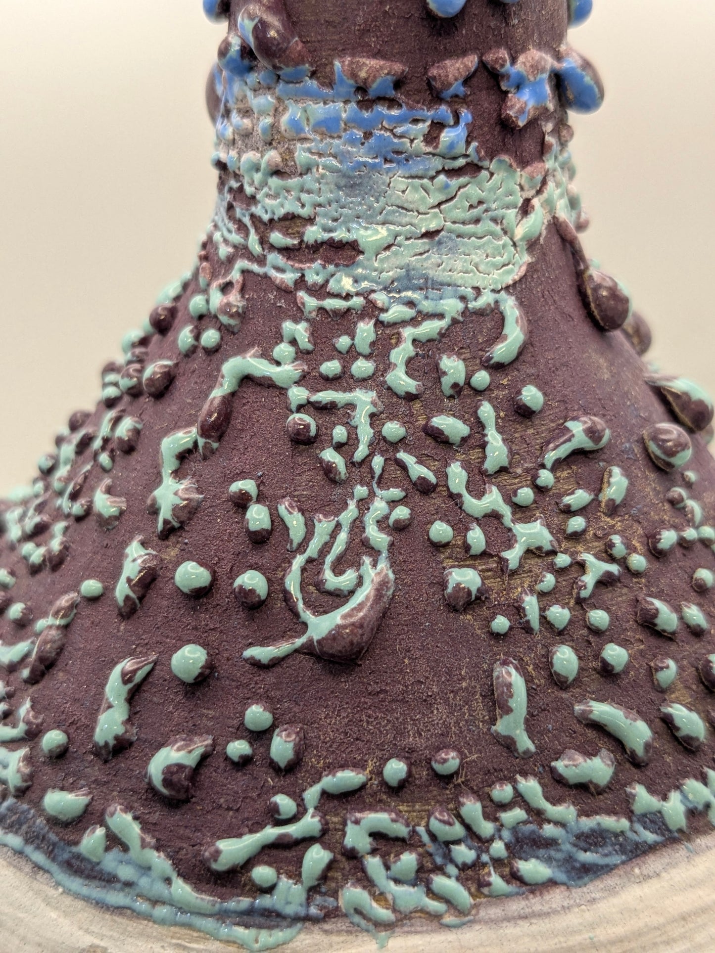 Floral Studded Bottle Vase