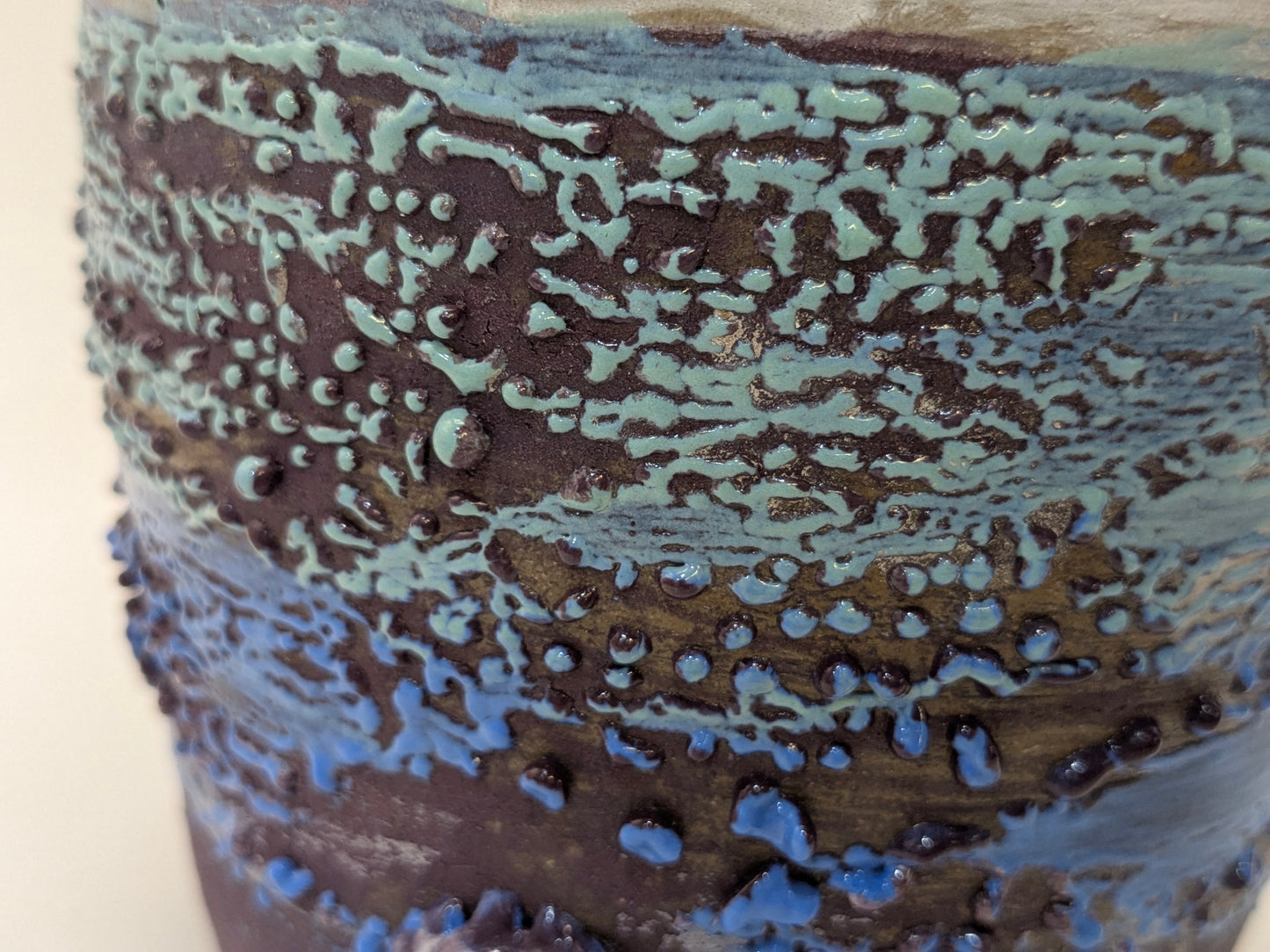 Floral Studded Bottle Vase