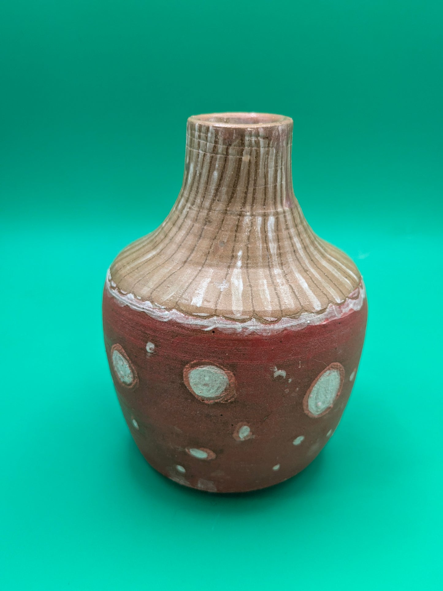 Mushroom Dot Bud Vase